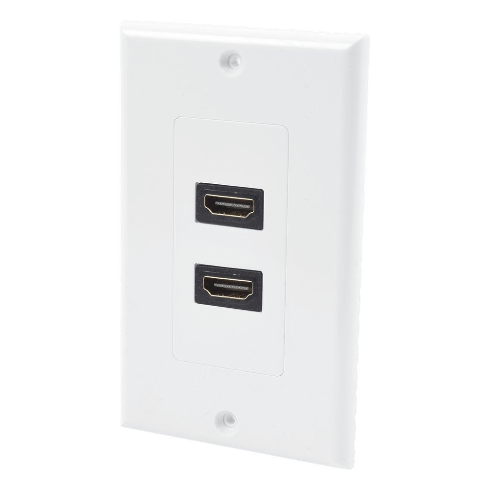 Placa de Pared de 2 Puertos HDMI Hembra a Hembra