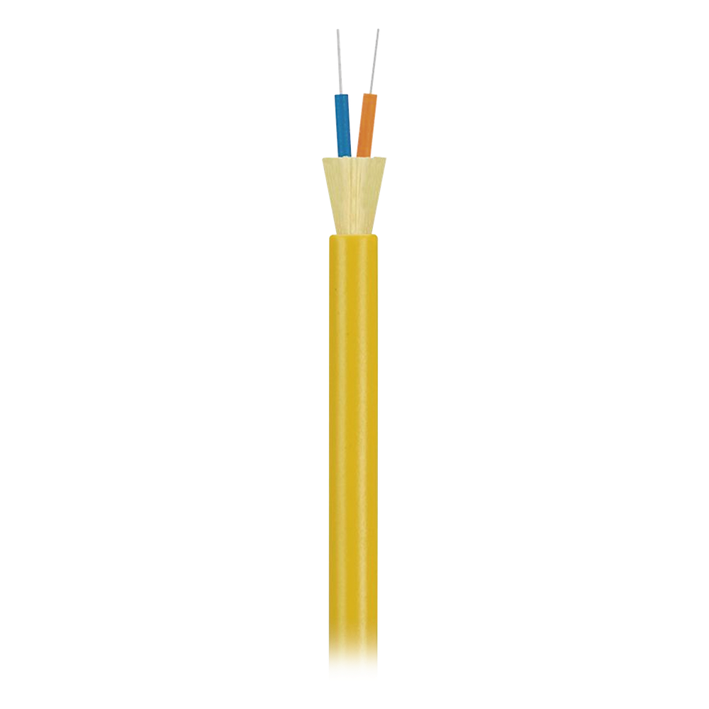 Cable de Fibra Óptica de 2 Hilos (G.657.A1), Monomodo OS2 9/125, Interior, Tight Buffer 900um, No Conductiva (Dieléctrica), Riser, Precio Por Metro