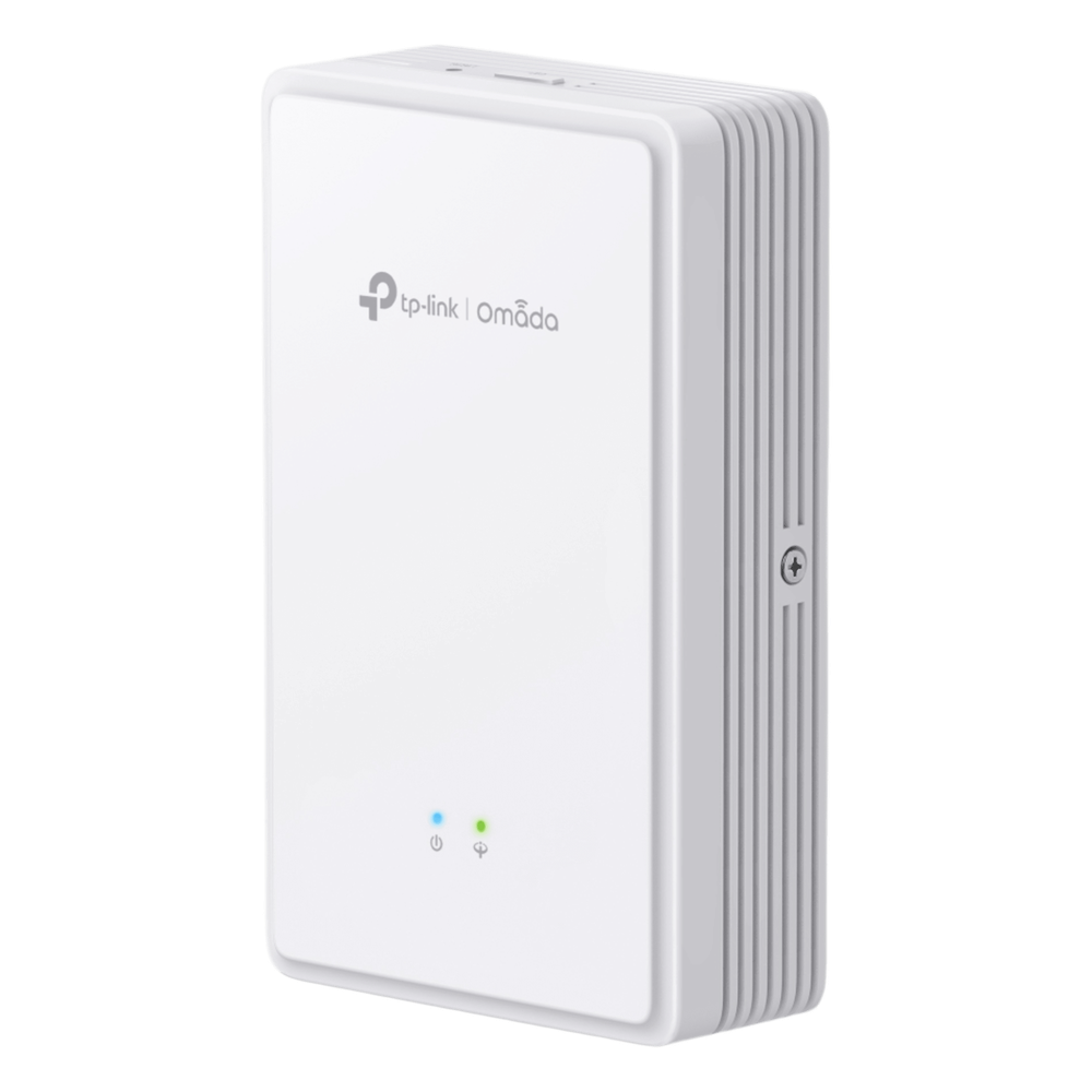 Punto de Acceso GPON Omada / WiFi 6 AX1800 / 1 puerto GPON / 1 Puerto FXS / 2 Puertos 10/100/1000 RJ45 / Mesh Omada / Configuración por Controlador o Stand-Alone / Para Montaje en Pared