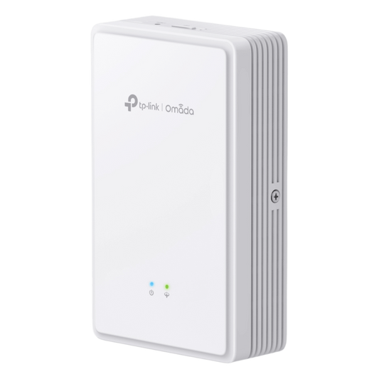 Punto de Acceso GPON Omada / WiFi 6 AX1800 / 1 puerto GPON / 1 Puerto FXS / 2 Puertos 10/100/1000 RJ45 / Mesh Omada / Configuración por Controlador o Stand-Alone / Para Montaje en Pared