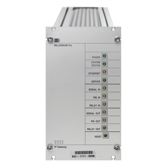 Interfaz Millennium IP para gestión de avisos y música por redes Ethernet por Streaming