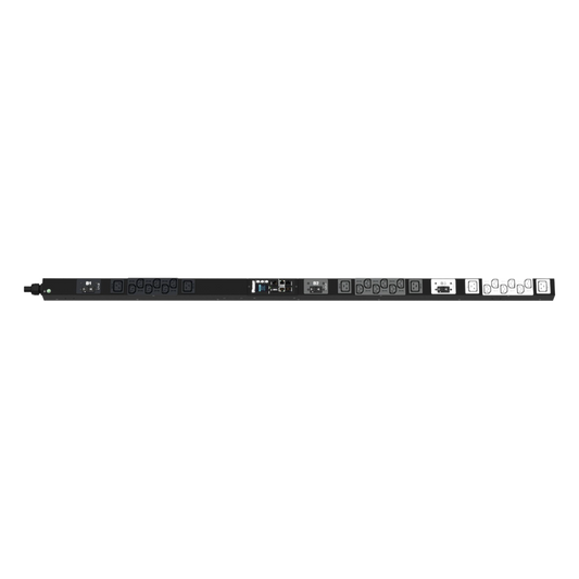 PDU Monitoreable (MI) para Distribución de Energía, Enchufe de Entrada NEMA L21-30P, Con 18 Salidas C13 y 6 C19, de Instalación Vertical, 208 Vca, 30 Amp