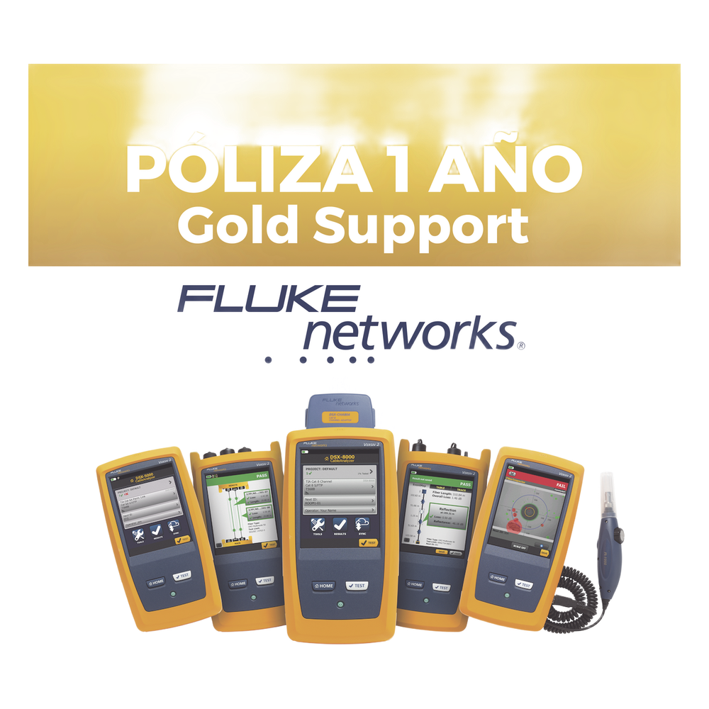 Poliza de 1 Año de Soporte Gold para Certificador DSX2-5000INT