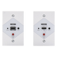 Kit Extensor HDMI en PLACAS DE PARED para distancias de 40 metros / Resolución 1080P @ 60 Hz / Cat 6/6A/ 7 / HDR/ Cero Latencia / Soporta Control Remoto / Placa de pared de 2.74 x 4.49” (tamaño estándar de EE.UU.).