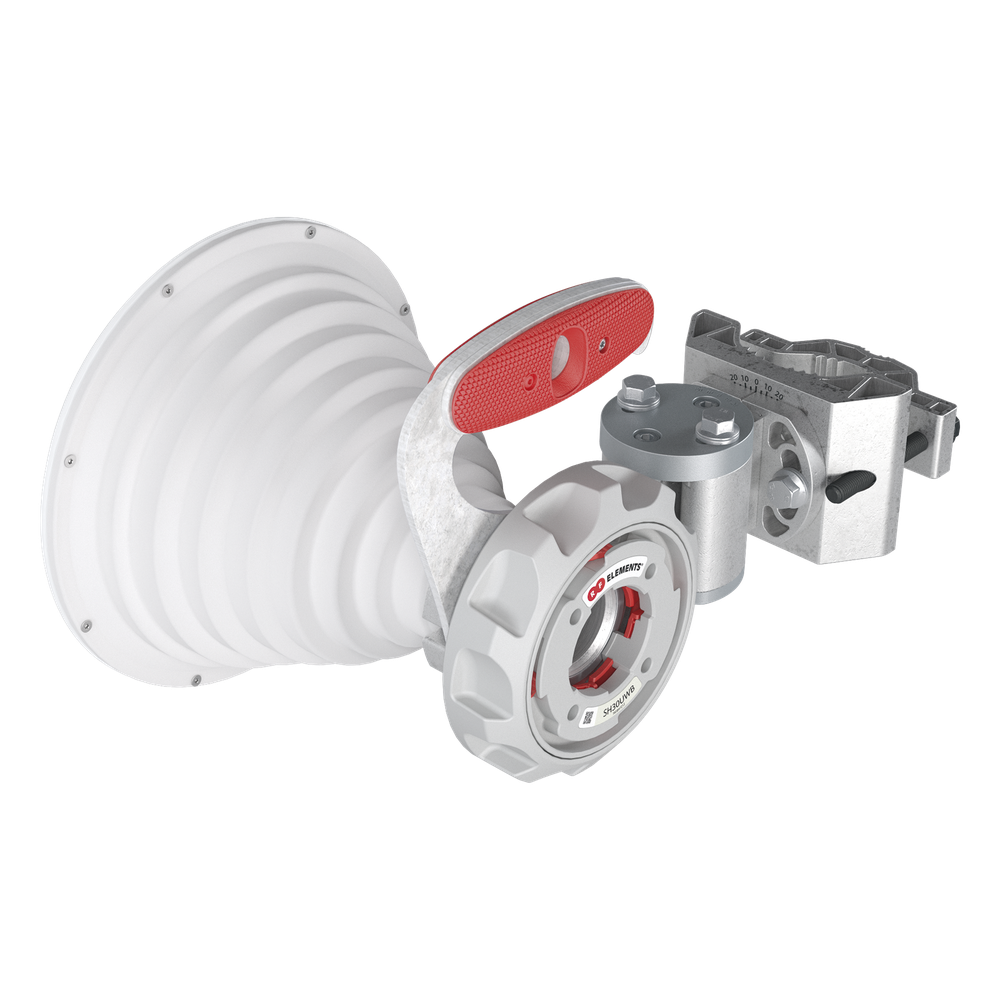 Antena Sectorial Simétrica de 30° / 2x2 / Rango de Frecuencia Extendido: 4900 - 7125 MHz / Ganancia de 18 dBi / Lista para Adaptadores Twistport / Protección IP65