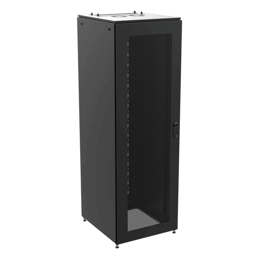 Gabinete de Telecomunicaciones ProLine S1 48 UR  Dimensiones 2350 x 800 x 1200 mm Acero color Negro RAL 9005 / Puertas Perforadas / Certificaciones UL-cUL