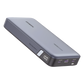 Power Bank de 25000mAh | 3 Salidas 145W Max. | USB-A + 2 USB-C | PD 3.0, QC3.0 | FCP | SCP | Pantalla Inteligente | Carcasa Ignifuga | Color Gris | Incluye Cable USB de 50cm | Carga tu Laptop de Manera Segura.