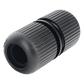 Protector para Exterior IP68 / Adaptador para el Conector Tipo Plug (12 Vcc) en Cámaras Epcom / Color Negro / Hikvision / Hilook