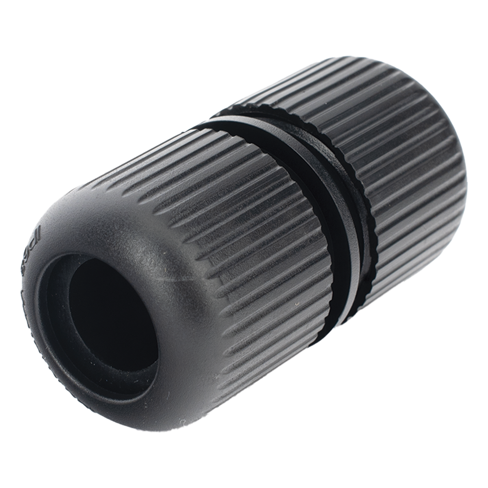 Protector para Exterior IP68 / Adaptador para el Conector Tipo Plug (12 Vcc) en Cámaras Epcom / Color Negro / Hikvision / Hilook