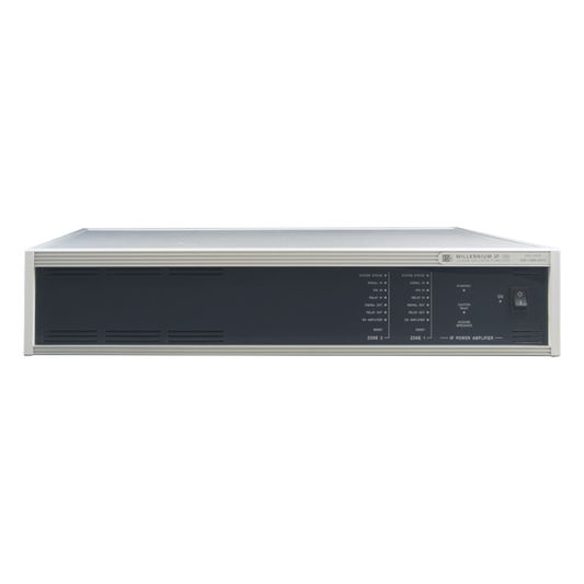 ETAPA DE POTENCIA DIGITAL 4x120W 100V  MILLENNIUM IP CON CONECTIVIDAD IP LAN, SUPERVISON, CALIDAD DE SONIDO HQ PARA 4 ZONAS, EN FORMATO RACK 2U