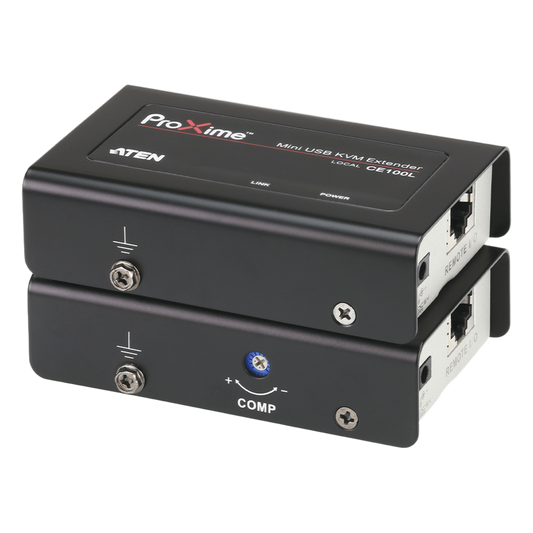 Extensor KVM USB | Acceso remoto PC | Hasta 100 m Cat5e | 1920x1200 | Protección ESD | Ajuste deskew