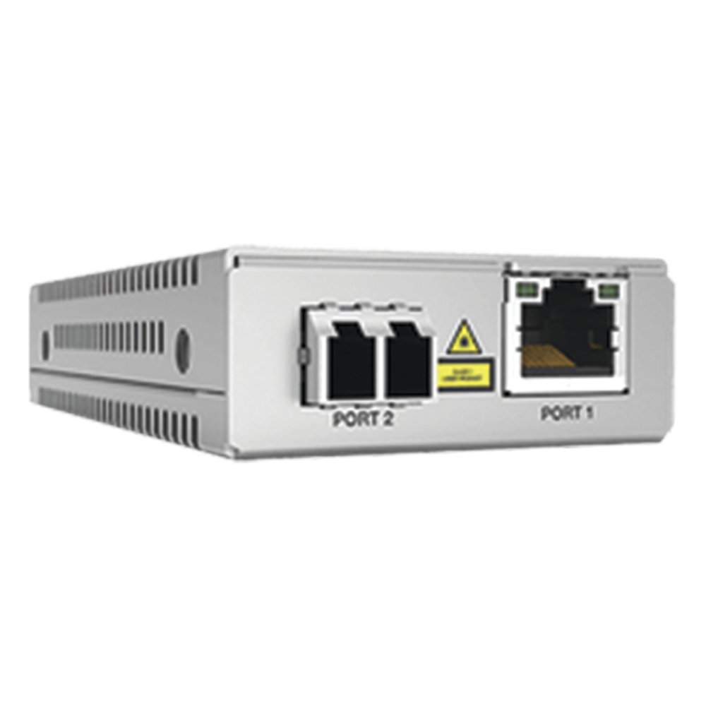 Convertidor de medios Gigabit Ethernet a fibra óptica, conector LC, multimodo (MMF), distancia de 220 hasta 500 m, con fuente de alimentación multi-región