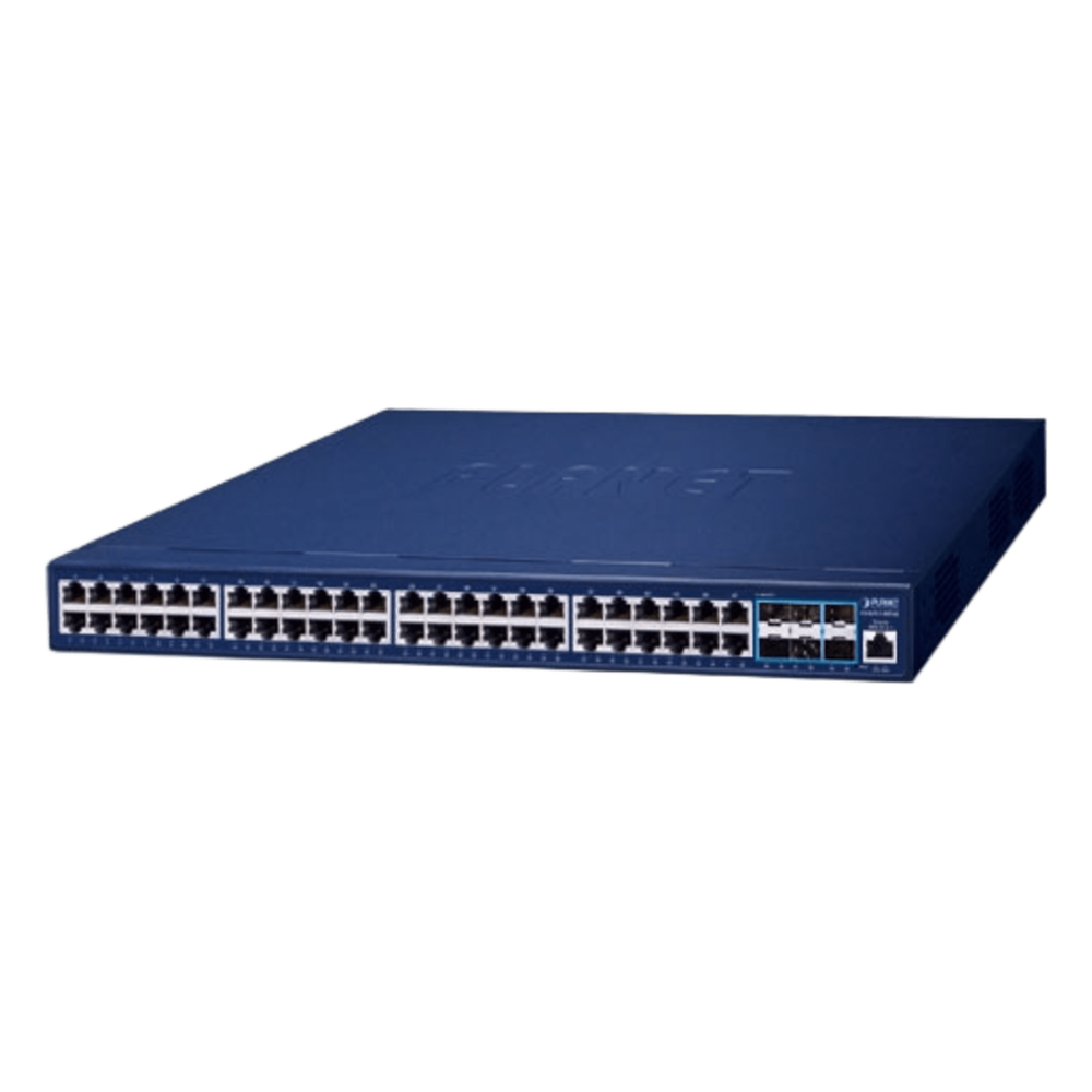 Switch Gestionado Capa 3 / 48 Puertos Gigabit + 6 Puertos 10G SFP+ / Routing IPv4/IPv6 / NMS Integrado / QoS Avanzado / Seguridad Empresarial