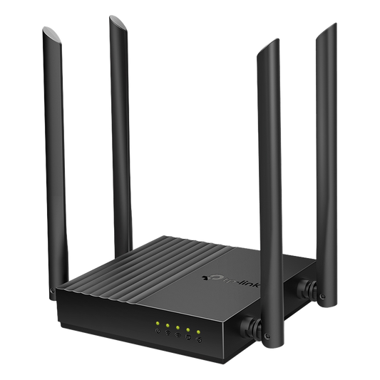 Router Inalámbrico AC 1200 / Doble Banda MU-MIMO / 1 puerto WAN 10/100/1000 Mbps / 4 puertos LAN 10/100/1000 Mbps / Compatible con EasyMesh / Administración Web o App Tether