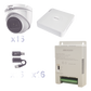 KIT TurboHD 1080p Lite / DVR 16 Canales / 16 Cámaras Eyeball  Exterior ( 2.8mm) / Transceptores / Conectores / Fuente de Poder Profesional