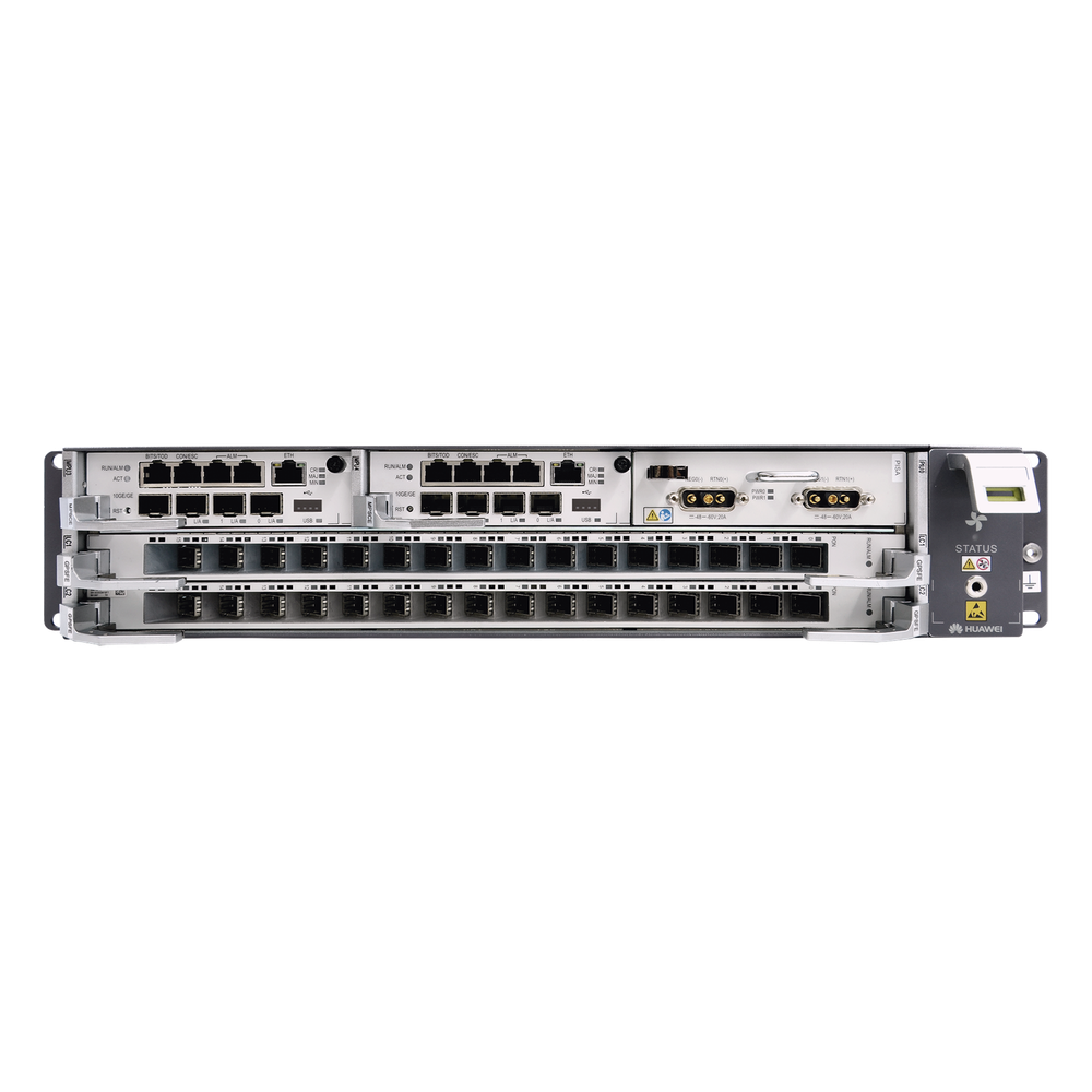 OLT GPON OptiXAccess Carrier Class con 1 tarjeta de 16 puertos GPON, 2 ranuras, 1 Fuente de alimentación AC, 2 UR