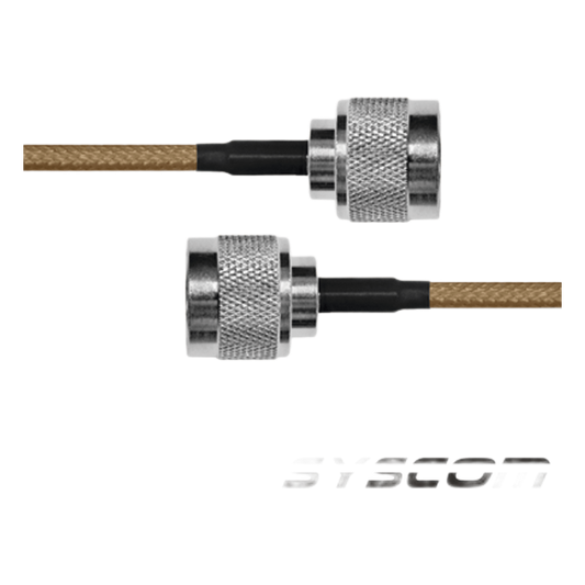 Jumper de Cable Coaxial de 60 cm (23.62 Pulgadas), con Conectores N Macho Ambos Extremos