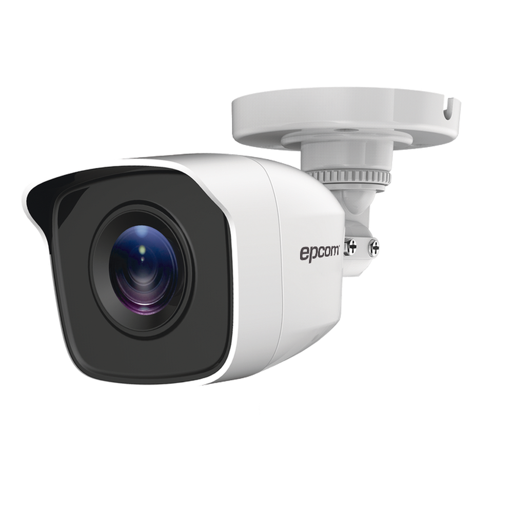 Bala TURBOHD 2 Megapíxeles (1080p) / METALICA / Gran Angular 103° / Lente 2.8 mm / IR EXIR Inteligente 20 mts / Exterior IP66 / TVI-AHD-CVI-CVBS