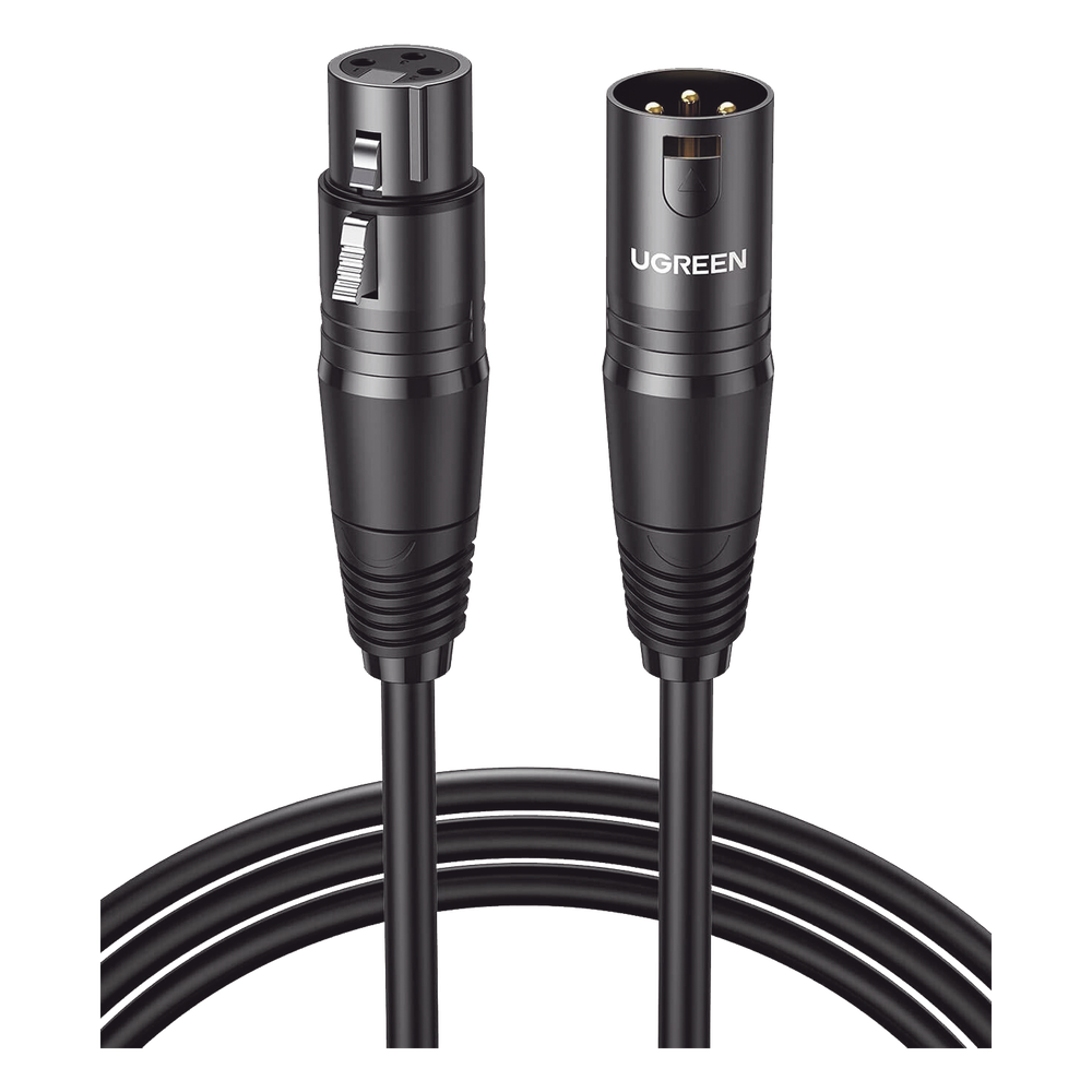 Cable para Micrófono XLR Tipo Canon Macho a Hembra | 5 Metros Plug & Play | Anti interferencias | Triple Blindaje | Alta Calidad | Color Negro