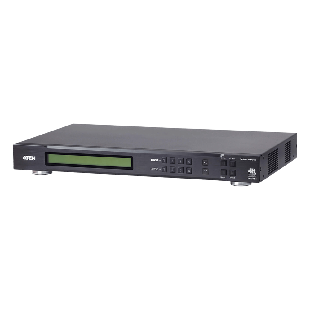 Switch Matricial | 4x4 | True 4K |  4096x2160 / 384 x2160 a 60 Hz  | HDR 4:4:4 | HDCP 2.2 | Diferentes Métodos de Control | EDID Expert™