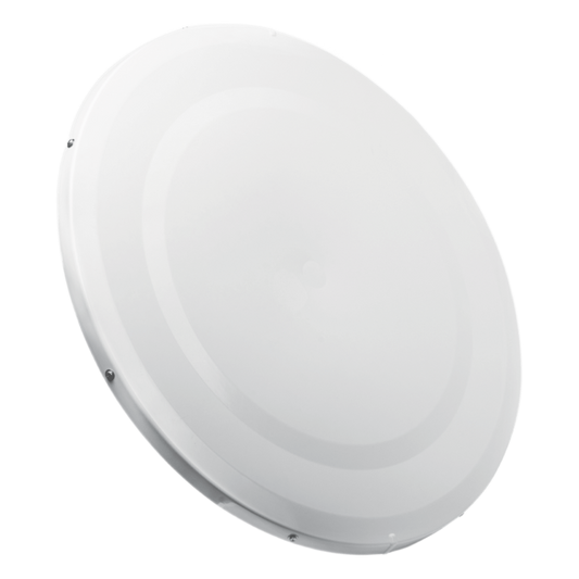 Antena Direccional de Alto Rendimiento / 33.0 ± 1 dBi  / 3 ft / 5.9-7 GHz / Conectores SMA Hembra Inverso / Alto Aislamiento al Ruido / Fácil Montaje y herraje de acero inoxidable /  Radomo Incluido