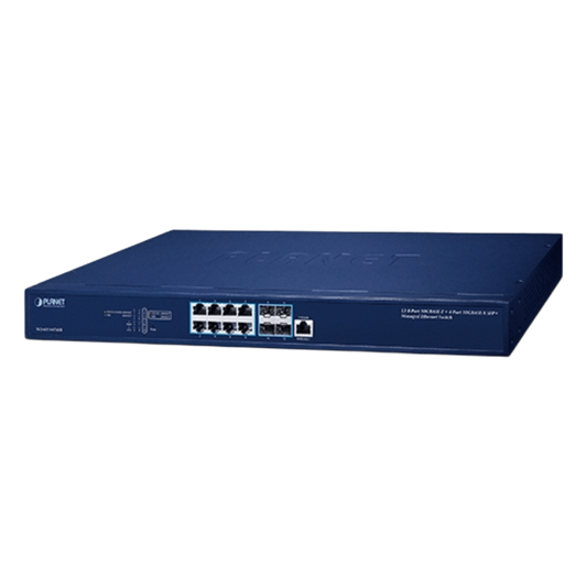 Switch Administrable Capa 3 10Gbps+ / 8 Puertos 100/1G/2.5G/5G/10GBASE-T RJ45 / 4 Puertos 10GBASE-X SFP+ / Enrutamiento Estático IPv4/IPv6 / 240Gbps Switch Fabric / Seguridad de Nivel Empresarial / Soporte Completo IPv6