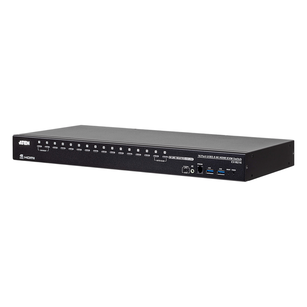 Switch KVM | 16 Puertos | 4K USB 3.0 | Video DynaSync™ | Conexión en Cascada | Función Pantalla Múltiple