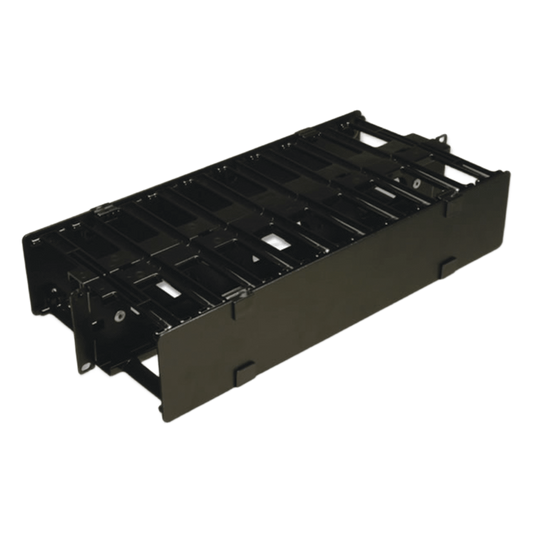 Organizador de Cable Horizontal RouteIT, Doble, Para Rack de 19in, 4in de profundidad, 2UR