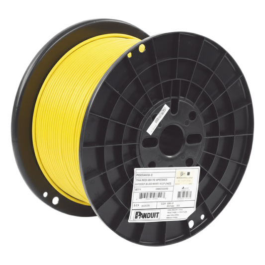Bobina de Cable UTP de 4 Pares, Vari-MaTriX HD, Cat6A, 23 AWG, CMR (Riser), Color Amarillo, 305 Metros (1000 Pies)