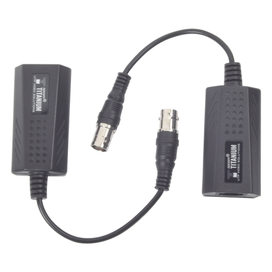 Kit EXTENSOR IP por cable CABLE COAXIAL para distancias de HASTA 200 m / REUTILIZA EL CABLEADO EXISTENTE PARA CONECTAR CÁMARAS IP / No Requiere Energía / Transmisión en Tiempo Real / Protección Contra Sobretensiones Incorporada
