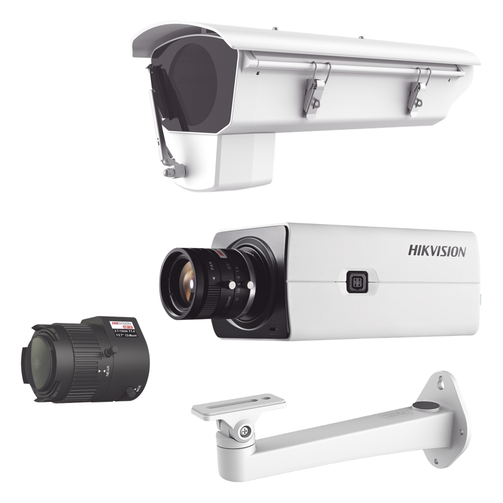 Kit de Cámara IP con Gabinete para Cuartos Frios con Ventilador, Calefacción y Parabrisas Incluye Lente varifocal