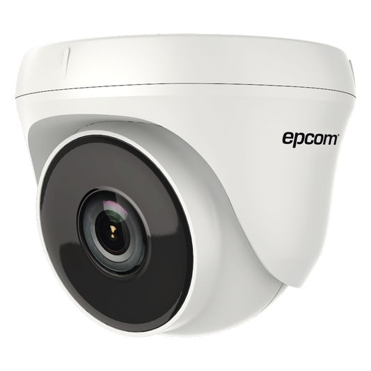 Turret TURBOHD 5 Megapíxel / 85° de Visión / Lente 2.8 mm / Interior / IR EXIR 20 mts / TVI-AHD-CVI-CVBS / Policarbonato