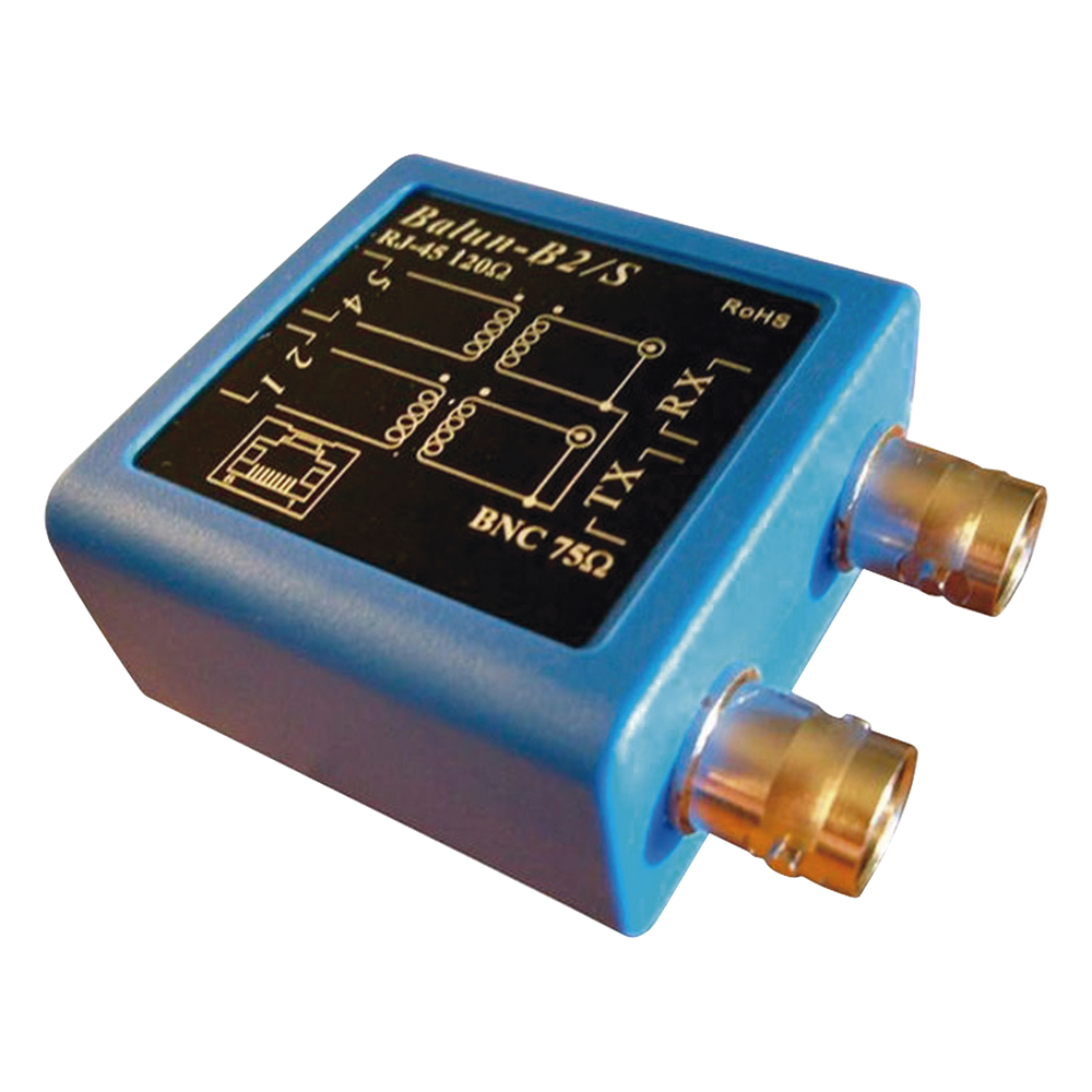 Balun E1 -Adaptador BNC hembra 75 ohms a jack RJ45 120 ohms