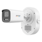 Bala IP 4 Megapixel / ColorVu 3.0 + SoundMax / Lente 4 mm / Dual Light 50 mts (164 ft) IR + Luz Blanca / Bocina + Micrófono Integrados / AcuSense Lite / Exterior IP67 / WDR 120 dB / PoE / Micro SD