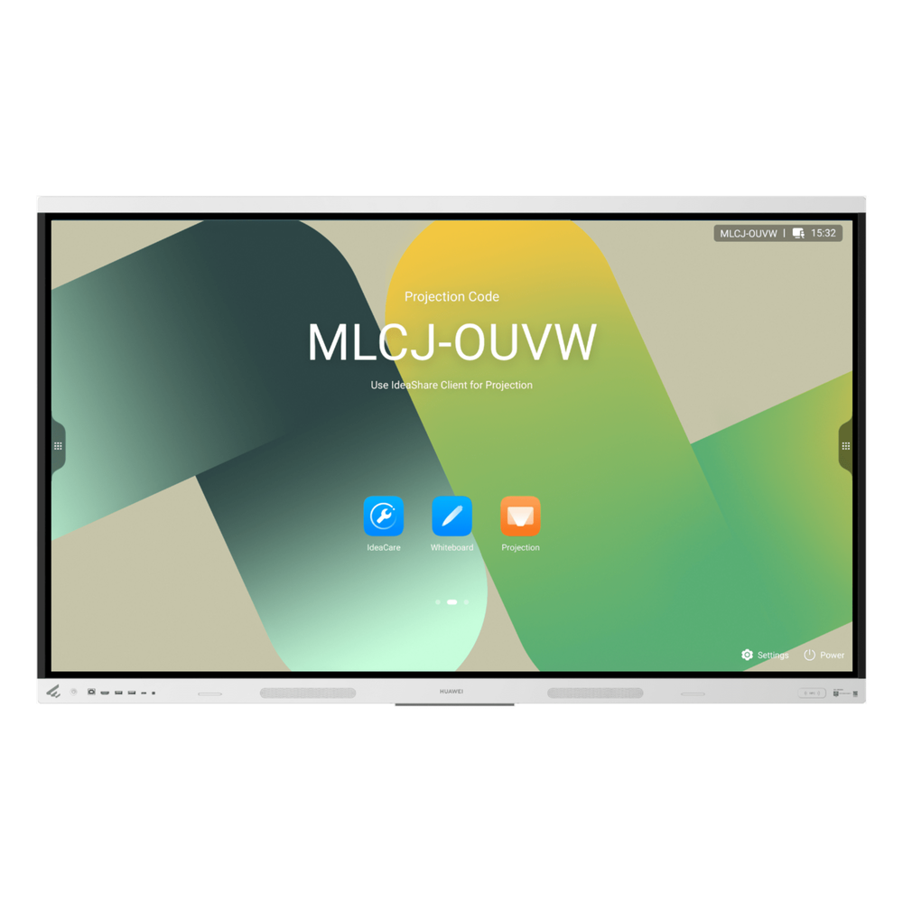 Pantalla Interactiva IdeaHub Board 3 Base de 65" / 4K / 8 GB RAM / 128 GB Flash / Android 15 / Wi-Fi 6  / 25 ms Latencia de Escritura / Gestión desde la Nube