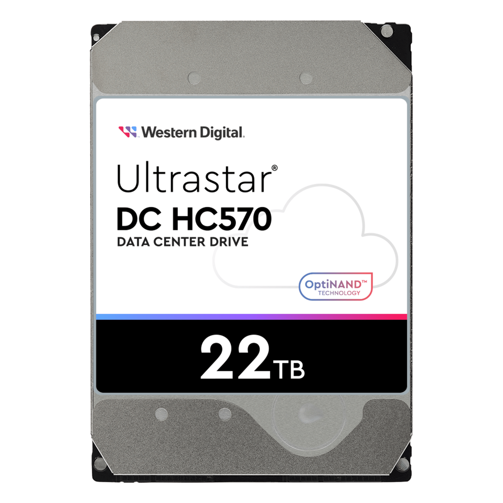 Disco Duro Data Center Ultrastar / 22 TB / 7200 RPM / 6 Gb/s SATA - 12 Gb/s SAS / HelioSeal con Helio / OptiNAND con Flash iNAND / ArmorCache / 2.5M Horas MTBF / 5 Años Garantía