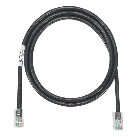 Cable de Parcheo UTP Categoría 5e, con Plug Modular en Cada Extremo - 6 Metros (19.69 Pies) - Negro