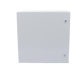 Gabinete de Acero IP66 Uso en Intemperie (600 x 600 x 300 mm) con Placa Trasera Interior Metálica y Compuerta Inferior Atornillable (Incluye Chapa y Llave T).