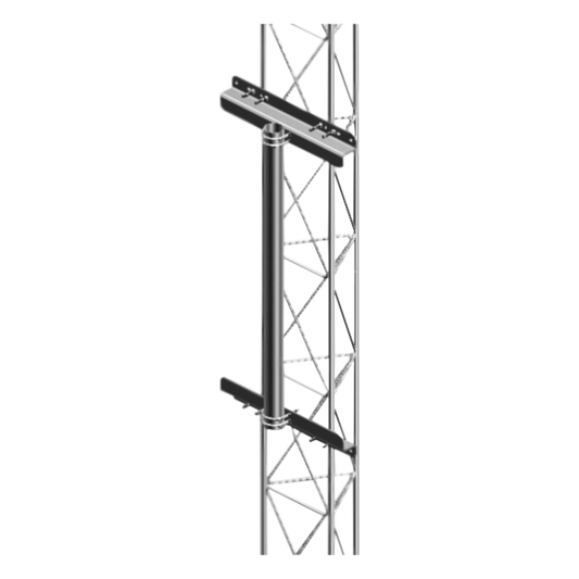 Mástil Robusto de 1 metro para Instalación en torre de tramo STZ30G, STZ35G y STZ45G (Galvanizado por Inmersión en Caliente).