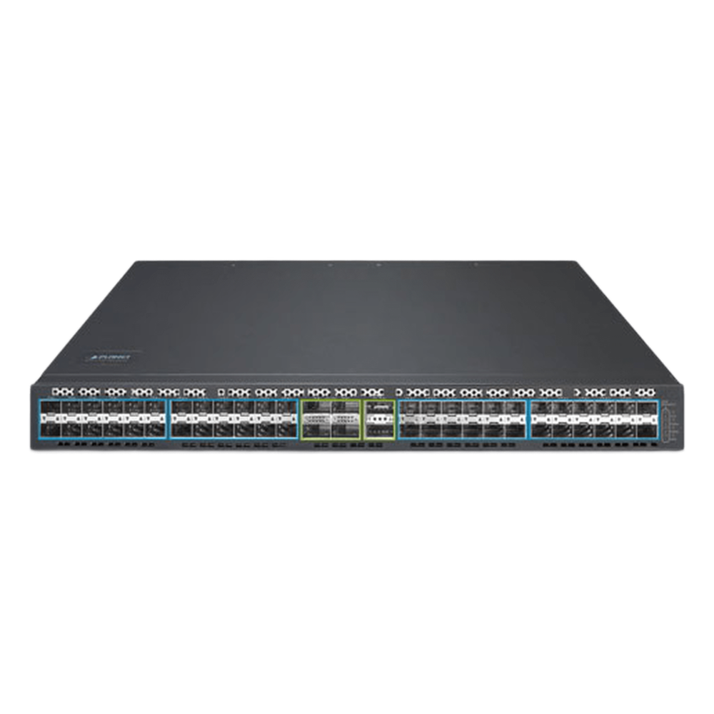 Switch Administrable Stacking Capa 3 de 48 puertos SFP de 10G+, 2 Puertos QSFP+ de 40G, 4 Puertos QSFP28 de 100G, Capacidad de Conmutación de Hasta 1.92Tbps