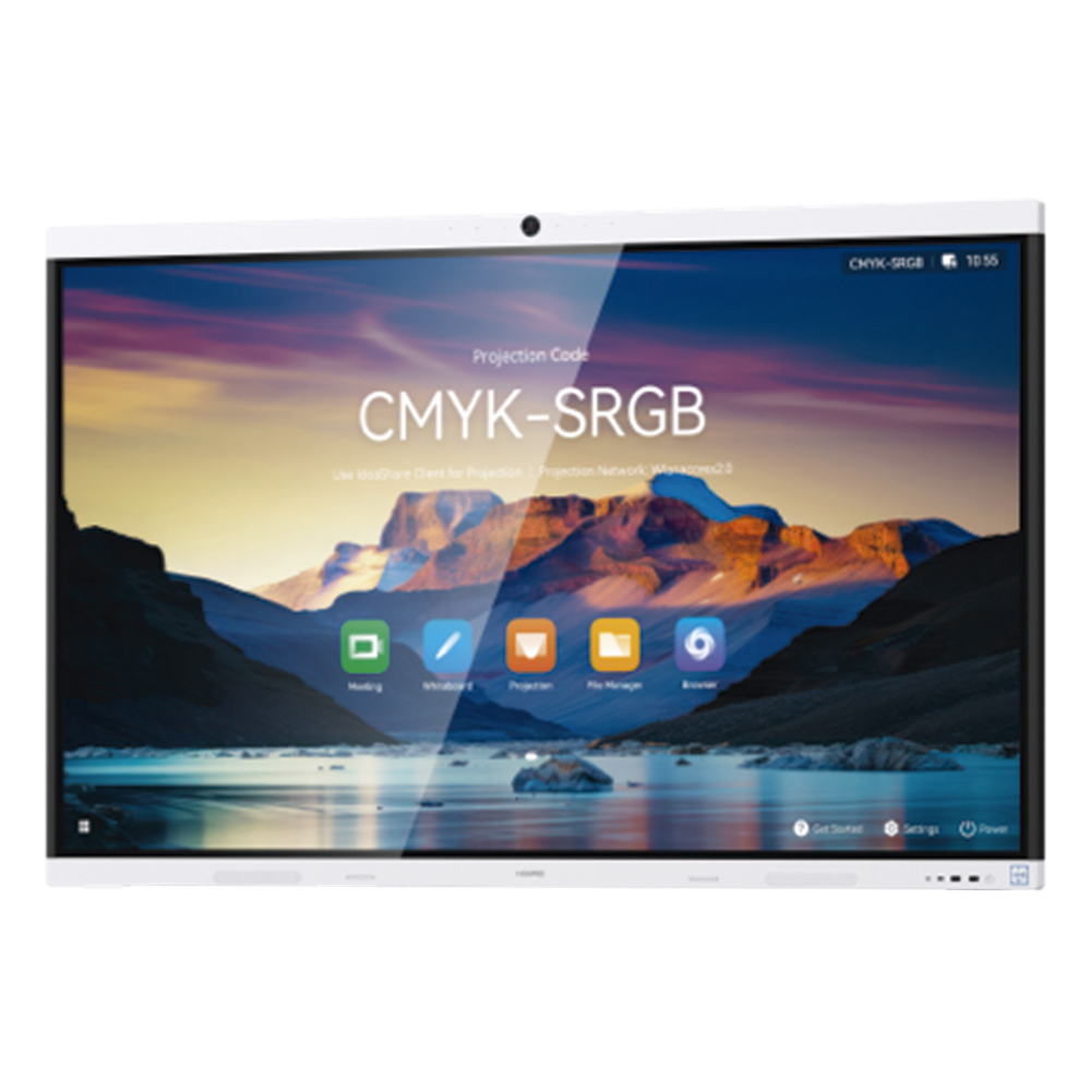 HUAWEI IdeaHub B3, Pantalla interactiva para Colaboración Inteligente, 65", 4K UHD, Harmony, Wi-Fi 6, Seguimiento de Voz, BYOM, Administración desde la Nube Gratis, blanco Jade