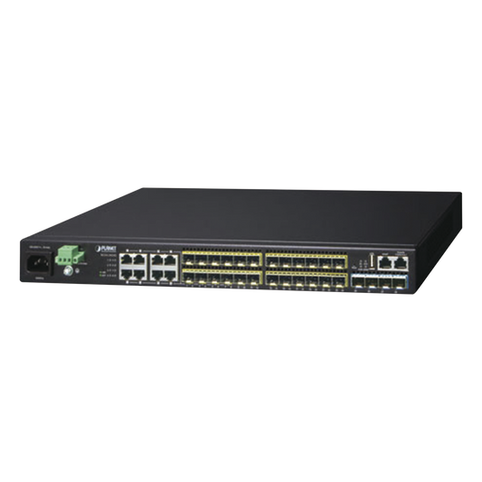 Switch Core Capa 3, 24 Puertos SFP 100/1000X, 8 Puertos Compartidos Gigabit Ethernet, 4 Puertos SFP de 10 Gbps
