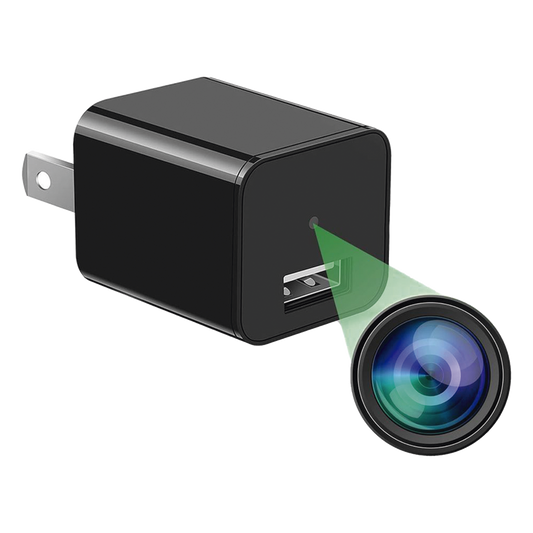 Cámara Oculta en Cargador de Pared (Spyce Camera) / Memoria de 8GB / Resolución 2 Megapixel (1080P) / Grabación Continua o por Movimiento