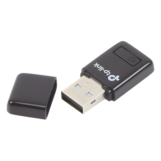 Mini Adaptador USB inalámbrico N 300 Mbps 2.4 GHz con 1 antena interna