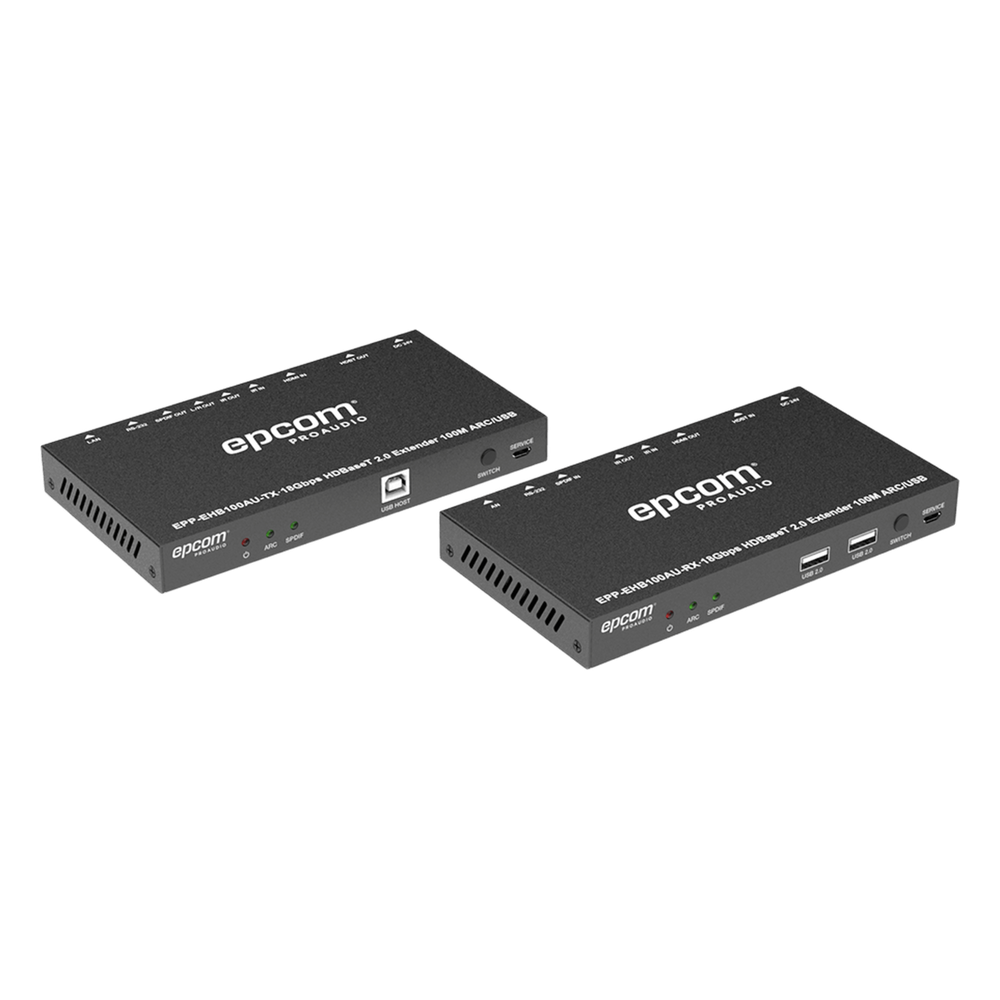 Kit Extensor HDMI | 4K2K@60HZ | HDR 4:4:4 | HDBaseT | 100M | Salida de Audio | HDCP 2.2 | IR Bidireccional | Admite la función USB KVM