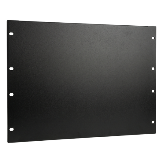Tapa Ciega para Rack de 19 Pulgadas, 3 UR, Acero Negro