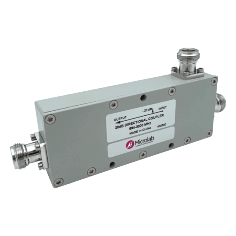 Acoplador Direccional / 694-3800 MHz / 300W / N hembra / 15 dB / PIM < -155 dBc / IP65 / Bajo Pérdida