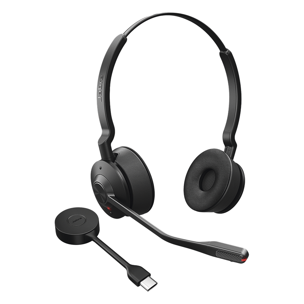 Diadema / Auricular Jabra Engage 55 Stereo / DECT USB-A / Cancelación Activa de Ruido / 150m Alcance (9559-450-125)