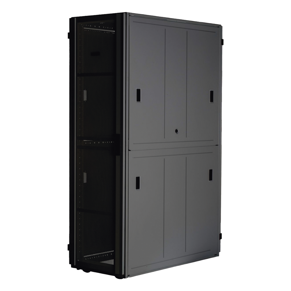 Gabinete FlexFusion™ XGL (Light) para Centros de Datos, 48 UR, 800 mm de Ancho, 1070 mm de Profundidad, Fabricado en Acero, Color Negro