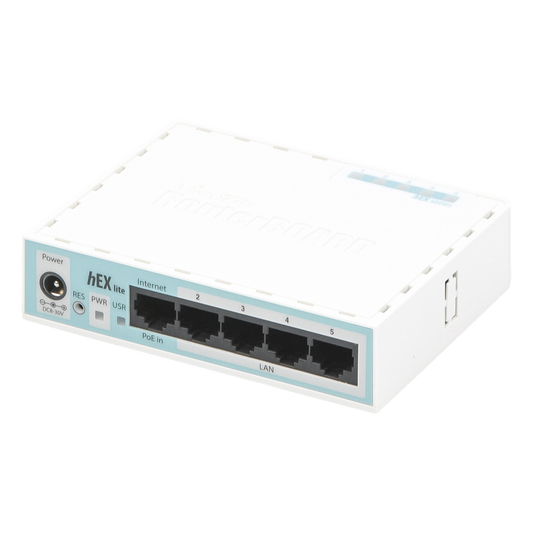 (hEX lite) RouterBoard, 5 Puertos Fast Ethernet